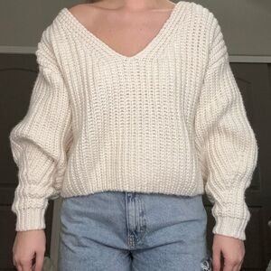 H&M Cream Chunky Knit Sweater